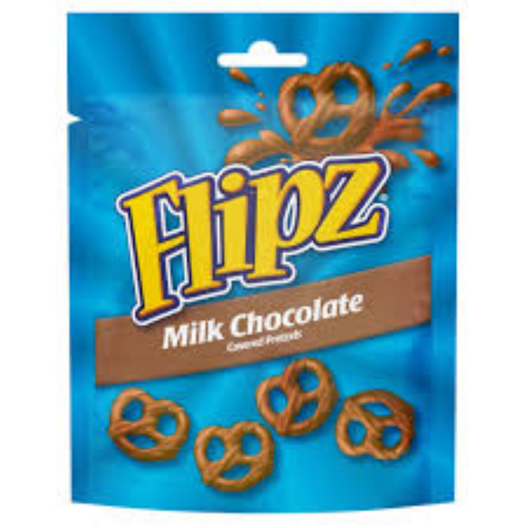 FLIZ MILK CHOCOLATE COATED PERTZELS 100G